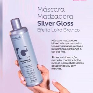 Máscara Matizadora Silver Gloss Efeito Loiro Branco