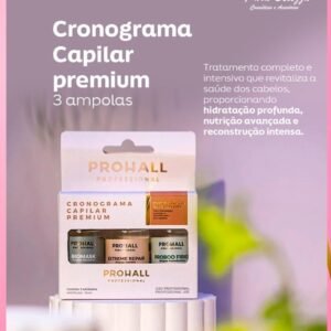 Kit Cronograma Capilar Premium com 3 Ampolas