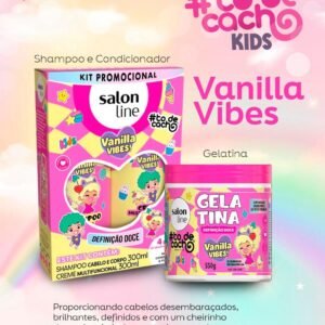 Kit Shampoo + Creme Multifuncional e Gelatina #todecacho Kids Vanilla Vibes