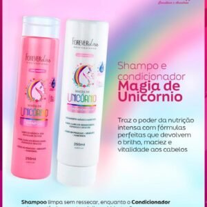 Kit Magia De Unicórnio Shampoo + Condicionador Forever Liss