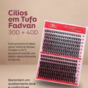 Cílios Fadvan 30/40d Tufos Volume Russo 0.07 D Mix