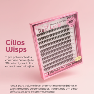 Cílios para Extensão Wisps Modelo Colorido